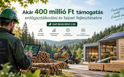 400 millió Ft vissza nem térítendő támogatás erdőgazdálkodási fejlesztésekre